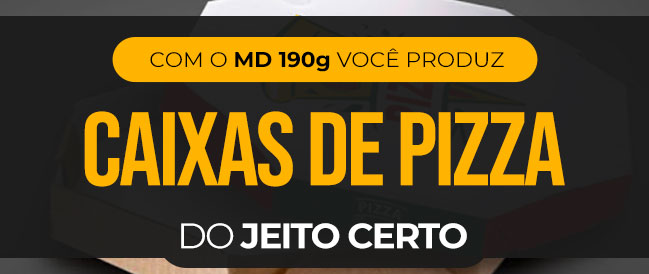 [BRASIL] WG Papéis – Com o MD 190g você produz CAIXAS DE PIZZA do jeito certo